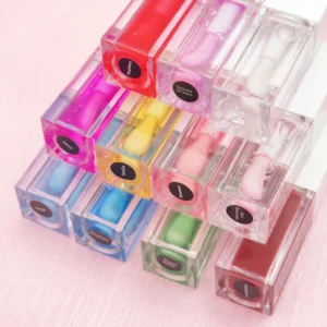 Private Label No Logo Plant Based Color Changing Lip Oil, Hydrating Plumping Glossy Lip Balm for Dudu Lips Lip Care