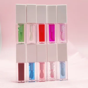 Private Label No Logo Plant Based Color Changing Lip Oil, Hydrating Plumping Glossy Lip Balm for Dudu Lips Lip Care