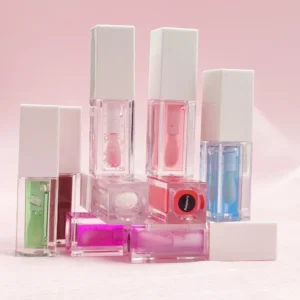 Private Label No Logo Plant Based Color Changing Lip Oil, Hydrating Plumping Glossy Lip Balm for Dudu Lips Lip Care