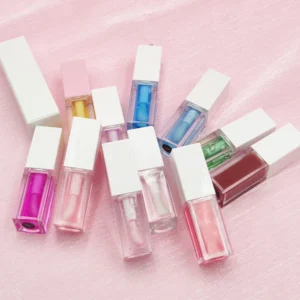 Private Label No Logo Plant Based Color Changing Lip Oil, Hydrating Plumping Glossy Lip Balm for Dudu Lips Lip Care