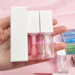Private Label No Logo Plant Based Color Changing Lip Oil, Hydrating Plumping Glossy Lip Balm for Dudu Lips Lip Care