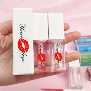 Private Label No Logo Plant Based Color Changing Lip Oil, Hydrating Plumping Glossy Lip Balm for Dudu Lips Lip Care