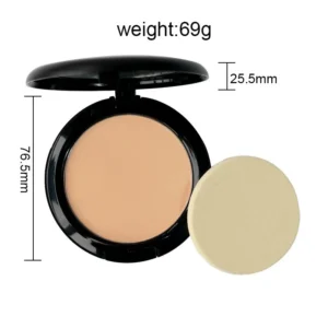 Private Label No Logo Pressed Powder with Puff, Brightening Contour Concealer Long Lasting Face Setting Powder