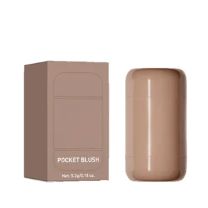 Private Label No Logo Retractable Pocket Blush Stick, 2 In 1 Lip & Cheek Dual Use Cream Blush