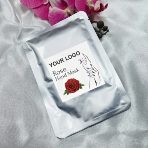Private Label No Logo Rose Cat Claw Hand Mask with Niacinamide, Hydrating Nourishing Moisturizing Gloves for Hand Care
