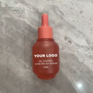 30ml Private Label No Logo Red Version Salicylic Acid Acne Repair Facial Serum, Oil Control Blackhead Minimizing Pore Clearing Essence for Problem Skin