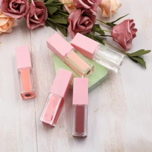 Private Label No Logo Moisturizing Lip Balm & Lip Gloss, Shimmer Glossy Nourishing Lip Makeup Cosmetics