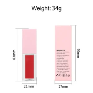 Private Label No Logo Moisturizing Lip Balm & Lip Gloss, Shimmer Glossy Nourishing Lip Makeup Cosmetics