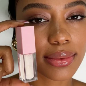 Private Label No Logo Moisturizing Lip Balm & Lip Gloss, Shimmer Glossy Nourishing Lip Makeup Cosmetics
