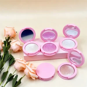 Private Label No Logo Single Color Changing Cream Highlighter, Iridescent Glitter Natural Face Brightener