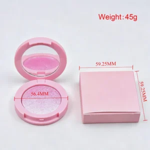 Private Label No Logo Single Color Changing Cream Highlighter, Iridescent Glitter Natural Face Brightener