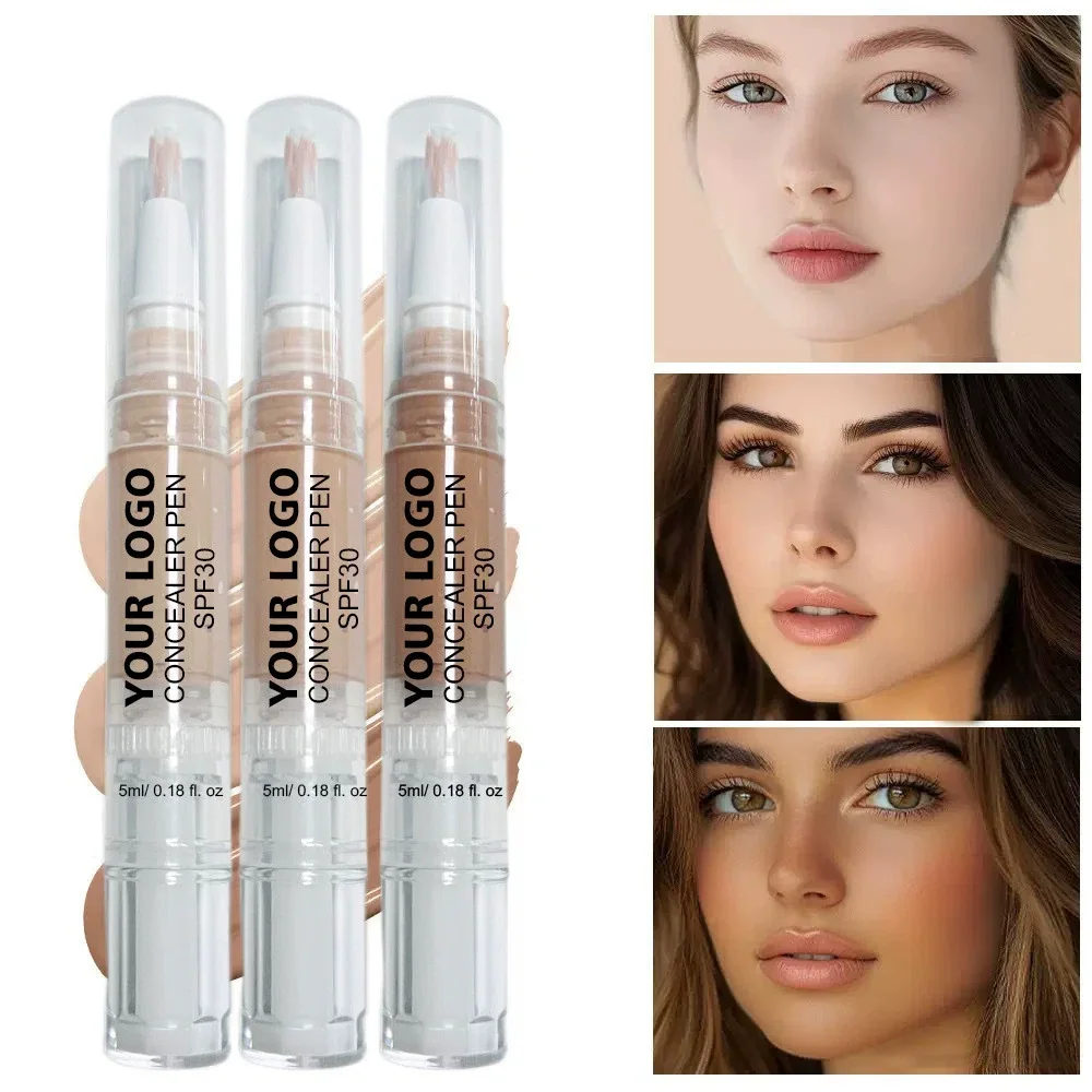 5ml Private Label No Logo European Style 14 Shades SPF30 Concealer Pen, Full Coverage Spot Blemish Concealing Liquid Stick Daily Face Makeup