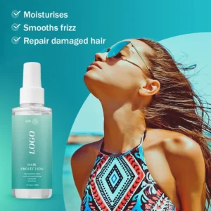 Private Label No Logo 100ml SPF30 Hair Protection Spray, Lightweight Non-greasy Leave-in Hair Care Spray