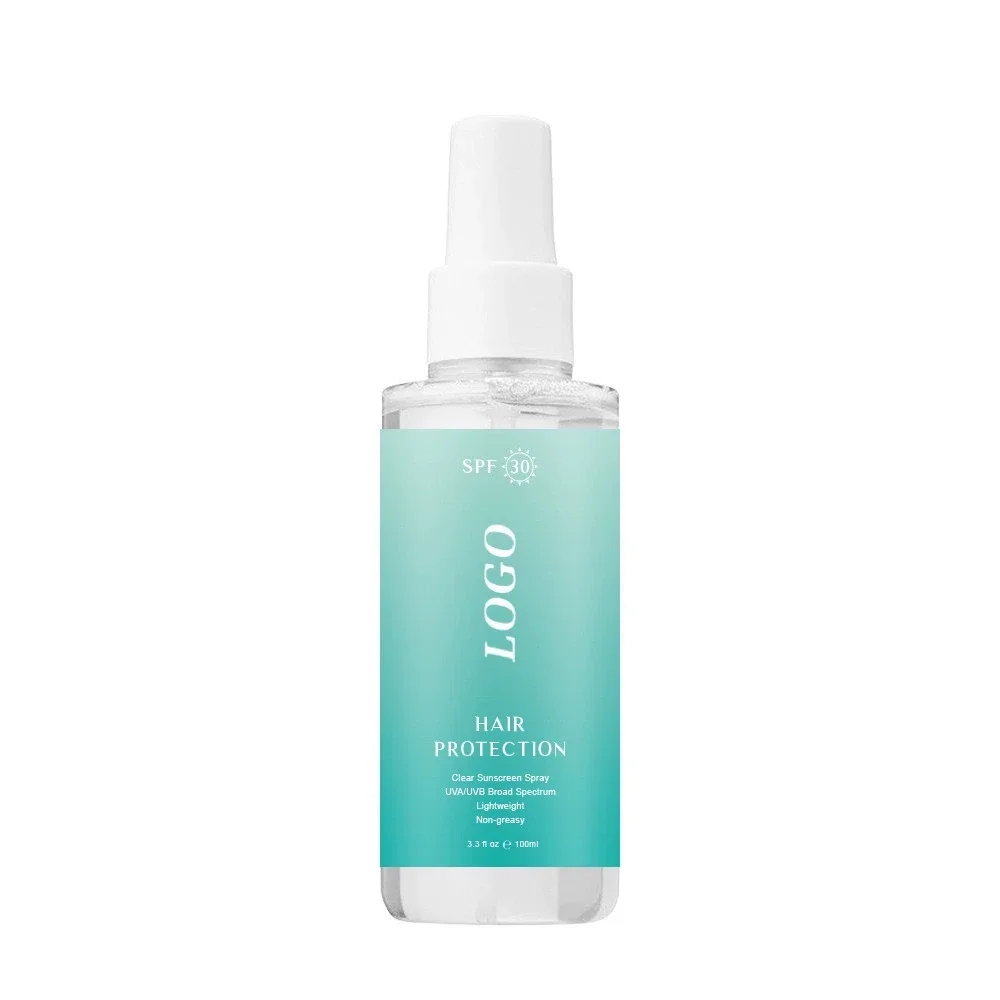 Private Label No Logo 100ml SPF30 Hair Protection Spray, Lightweight Non-greasy Leave-in Hair Care Spray