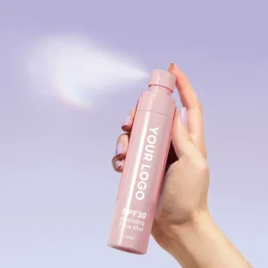 Private Label No Logo Refreshing Setting Spray SPF30, 60ml/80ml/100ml Hydrating Long Wear Makeup Finishing Spray
