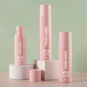Private Label No Logo Refreshing Setting Spray SPF30, 60ml/80ml/100ml Hydrating Long Wear Makeup Finishing Spray
