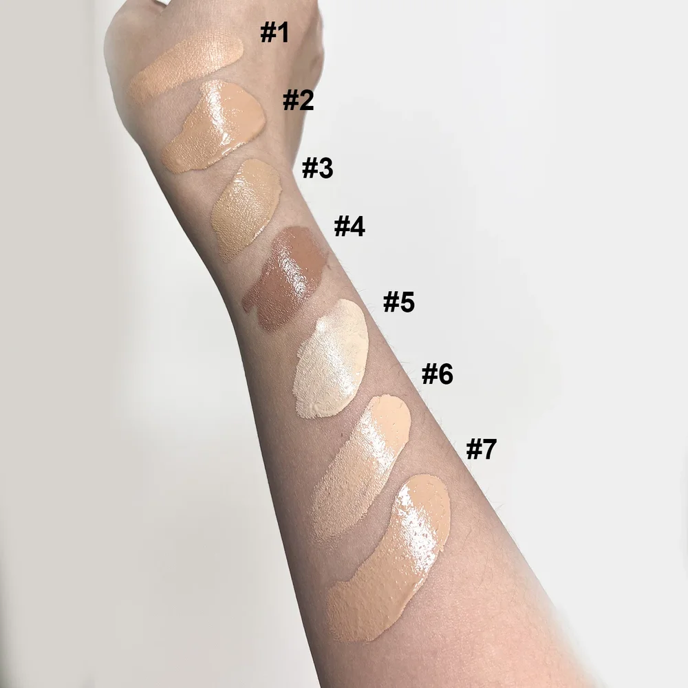 Private Label No Logo 14 Shades SPF55 Sheer Skin Tint, Lightweight Hydrating Foundation Daily Face Makeup Cream