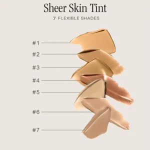 Private Label No Logo 14 Shades SPF55 Sheer Skin Tint, Hydrating Moisturizing Sun Protection Lightweight Face Cream for Daily Facial Skin Care