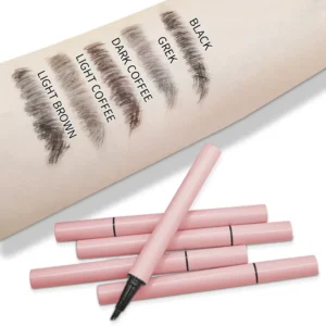 Private Label No Logo Square Waterproof Eyebrow Pencil, Sweat Proof Fade Resistant Natural Long Lasting Brow Pencil