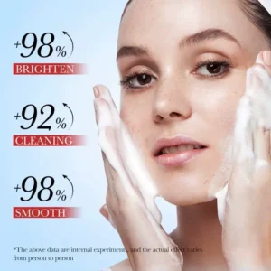 Private Label No Logo Strawberry Gentle Cleansing Mousse, Refreshing Non Irritating Facial Wash Ideal for Sensitive Skin Daily Cleanser