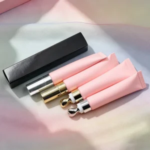 Private Label No Logo Temperature Changing Lip Oil, Plant Based Squeeze Tube with Zinc Alloy Tip Plumping Lip Makeup