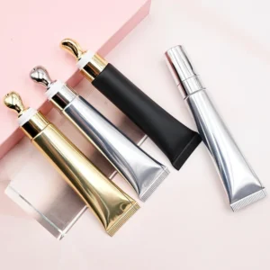 Private Label No Logo Temperature Changing Lip Oil, Plant Based Squeeze Tube with Zinc Alloy Tip Plumping Lip Makeup
