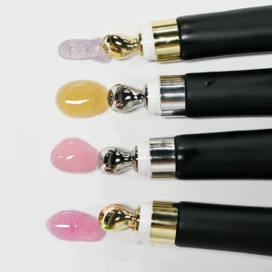 Private Label No Logo Temperature Changing Lip Oil, Plant Based Squeeze Tube with Zinc Alloy Tip Plumping Lip Makeup