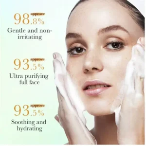 120ml Private Label No Logo VC Foam Cleansing Mousse, Dual Function Makeup Remover & Facial Wash Hydrating Daily Facial Cleanser
