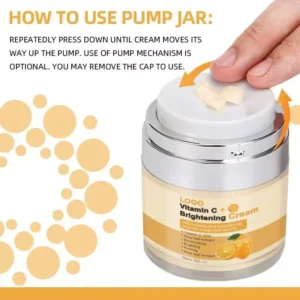 Private Label No Logo Brightening Facial Cream, VC & Turmeric Nourishing Moisturizing Face Cream for Daily Skin Care
