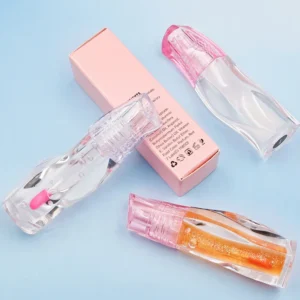 Customized Private Label No Logo Vegan Cruelty-free Plant Lip Plumper Oil, Plumping Nourishing Lip Care Oil