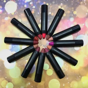 Private Label No Logo Matte Crayon Lipstick, Velvet Hydrating High Pigment Non-transfer Lip Balm Pen
