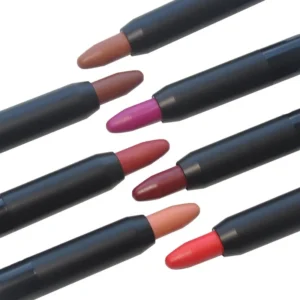 Private Label No Logo Matte Crayon Lipstick, Velvet Hydrating High Pigment Non-transfer Lip Balm Pen