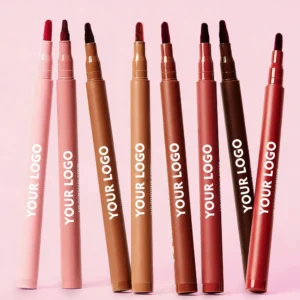 Private Label No Logo 8 Shades Velvet Matte Lip Liner Pencil, Waterproof Plumping Long Lasting Lipstick Cosmetic for Women Daily Lip Makeup