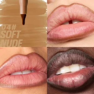 Private Label No Logo 8 Shades Velvet Matte Lip Liner Pencil, Waterproof Plumping Long Lasting Lipstick Cosmetic for Women Daily Lip Makeup