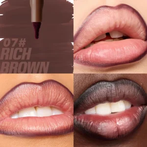Private Label No Logo 8 Shades Velvet Matte Lip Liner Pencil, Waterproof Plumping Long Lasting Lipstick Cosmetic for Women Daily Lip Makeup