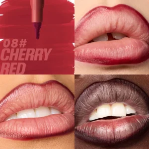 Private Label No Logo 8 Shades Velvet Matte Lip Liner Pencil, Waterproof Plumping Long Lasting Lipstick Cosmetic for Women Daily Lip Makeup