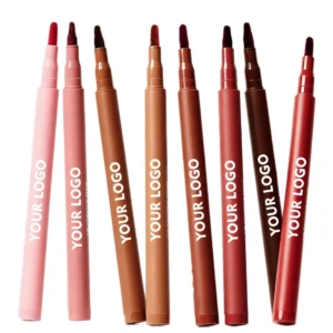 Private Label No Logo 8 Shades Velvet Matte Lip Liner Pencil, Waterproof Plumping Long Lasting Lipstick Cosmetic for Women Daily Lip Makeup
