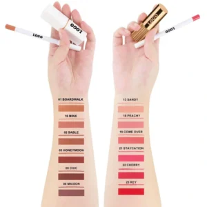 Private Label No Logo Velvet Matte Non-transfer Lipstick & Lip Liner Matching Lip Makeup Set