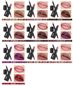 Private Label No Logo Velvet Matte Non-transfer Lipstick & Lip Liner Matching Lip Makeup Set