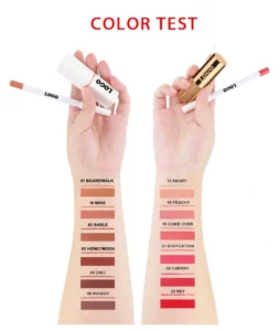 Private Label No Logo Velvet Matte Waterproof Non-transfer Lipstick & Lip Liner Long Lasting Lip Kit