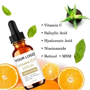Private Label No Logo 30ml Vitamin C Face Serum, Hydrating Brightening Repair Facial Essence