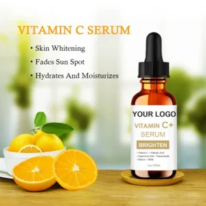 Private Label No Logo 30ml Vitamin C Face Serum, Hydrating Brightening Repair Facial Essence