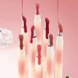 Private Label No Logo 8 Shades Water Shine Plumping Lip Gloss, Hydrating Moisturizing Dudu Lips Lip Makeup for Daily Lip Personal Beauty Care