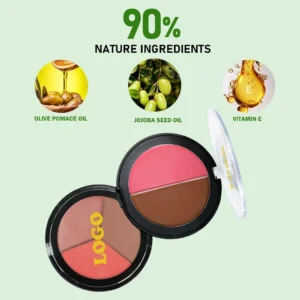 Private Label No Logo Waterproof Matte Contour Cream, Nose Shadow Blemish Covering Facial Brightening Sculpting Makeup