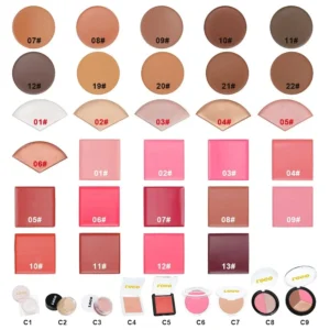 Private Label No Logo Waterproof Matte Contour Cream, Nose Shadow Blemish Covering Facial Brightening Sculpting Makeup