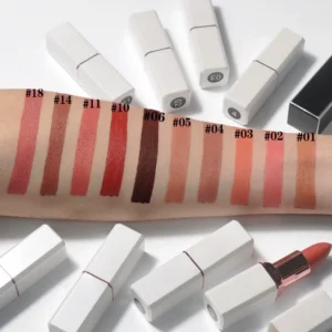 Private Label No Logo White Square Tube Matte Lipstick, Non-transfer Cup Proof Long Wearing Lip Color