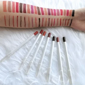Private Label No Logo Matte White Lip Liner Pencil, Waterproof Long Lasting Fade Resistant Lip Contouring Lipstick