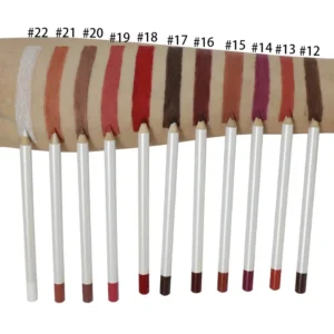Private Label No Logo Matte White Lip Liner Pencil, Waterproof Long Lasting Fade Resistant Lip Contouring Lipstick