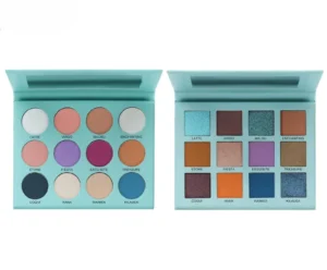 Multi-use Purple Matte Fine Glitter Eyeshadow Palette, Ideal for Daily Eye Makeup and Tear Trough Brightening