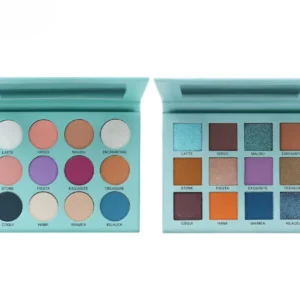 Multi-use Purple Matte Fine Glitter Eyeshadow Palette, Ideal for Daily Eye Makeup and Tear Trough Brightening